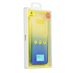 Baseus Glaze Case Impact Silicone Case for Samsung G955 Galaxy S8 Plus Transparent - Blue цена и информация | Чехлы для телефонов | 220.lv