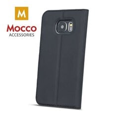 Mocco Smart Look magnētisks atverams maciņš ar lodziņu telefonam Samsung A730 Galaxy A8 Plus (2018), Melns cena un informācija | Telefonu vāciņi, maciņi | 220.lv