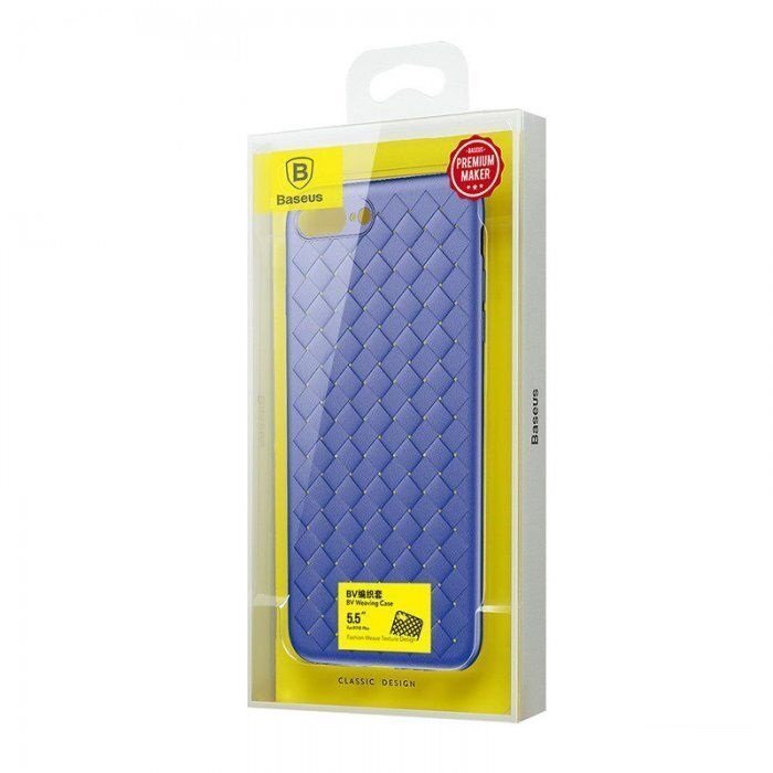 Baseus Weaving Case Impact Silicone Case for Apple iPhone X Blue цена и информация | Telefonu vāciņi, maciņi | 220.lv