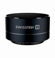 swissten bluetooth speaker i-metal, 3 вт, черный, регулятор громкости, металл цена и информация | Аудиоколонки | 220.lv