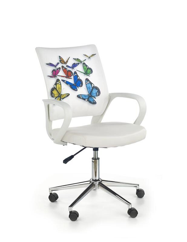 Jauniešu krēsls Halmar Ibis Butterfly, krāsains cena un informācija | Biroja krēsli | 220.lv