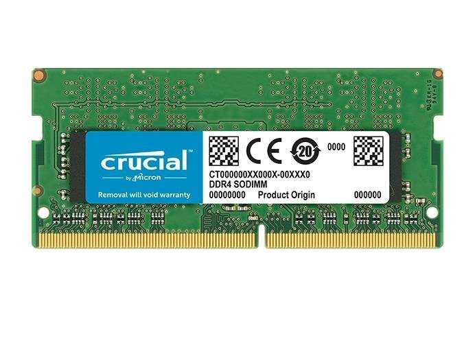 Crucial DDR4 SODIMM 8GB 2666MHZ CL19 (CT8G4SFS8266) cena un informācija | Operatīvā atmiņa (RAM) | 220.lv