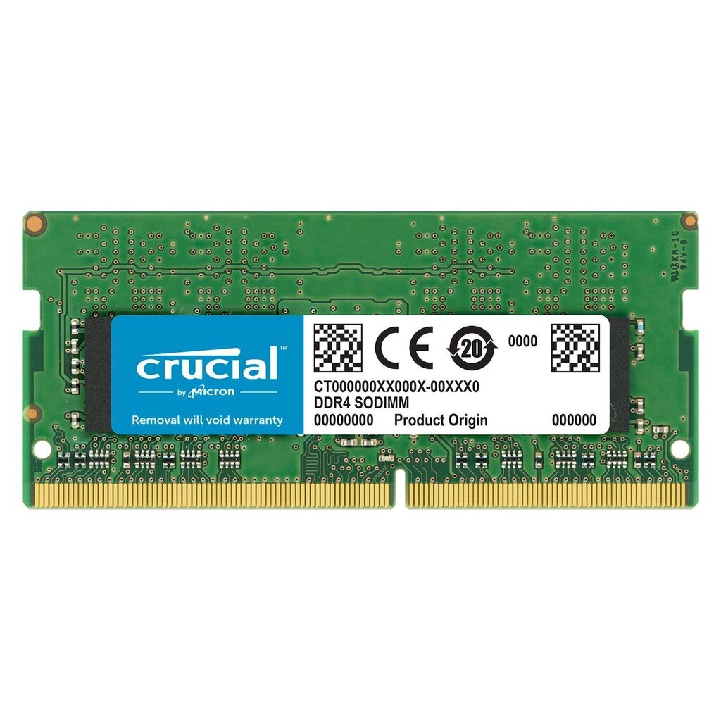 Crucial DDR4 SODIMM 16GB 2666MHz CL19 (CT16G4SFD8266) cena un informācija | Operatīvā atmiņa (RAM) | 220.lv