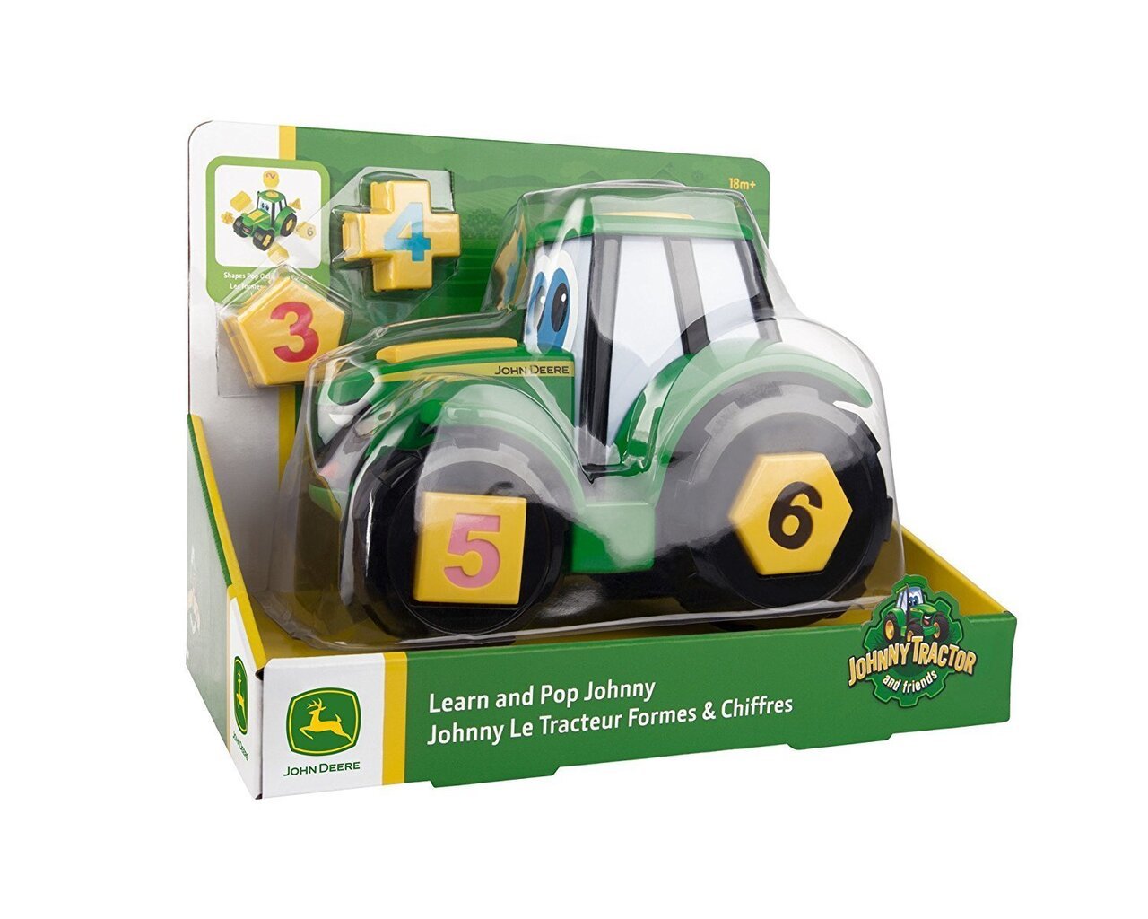 JOHN DEERE traktors Learn & Play Johnny, 46654 cena un informācija | Rotaļlietas zīdaiņiem | 220.lv