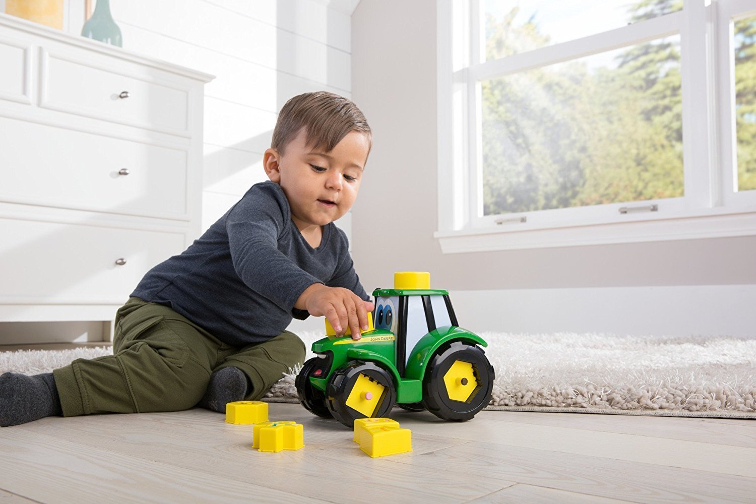 JOHN DEERE traktors Learn & Play Johnny, 46654 cena un informācija | Rotaļlietas zīdaiņiem | 220.lv