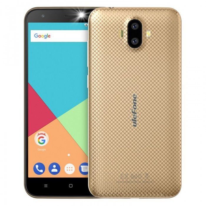 UleFone S7, 1/8GB, Zelta krāsā цена и информация | Mobilie telefoni | 220.lv
