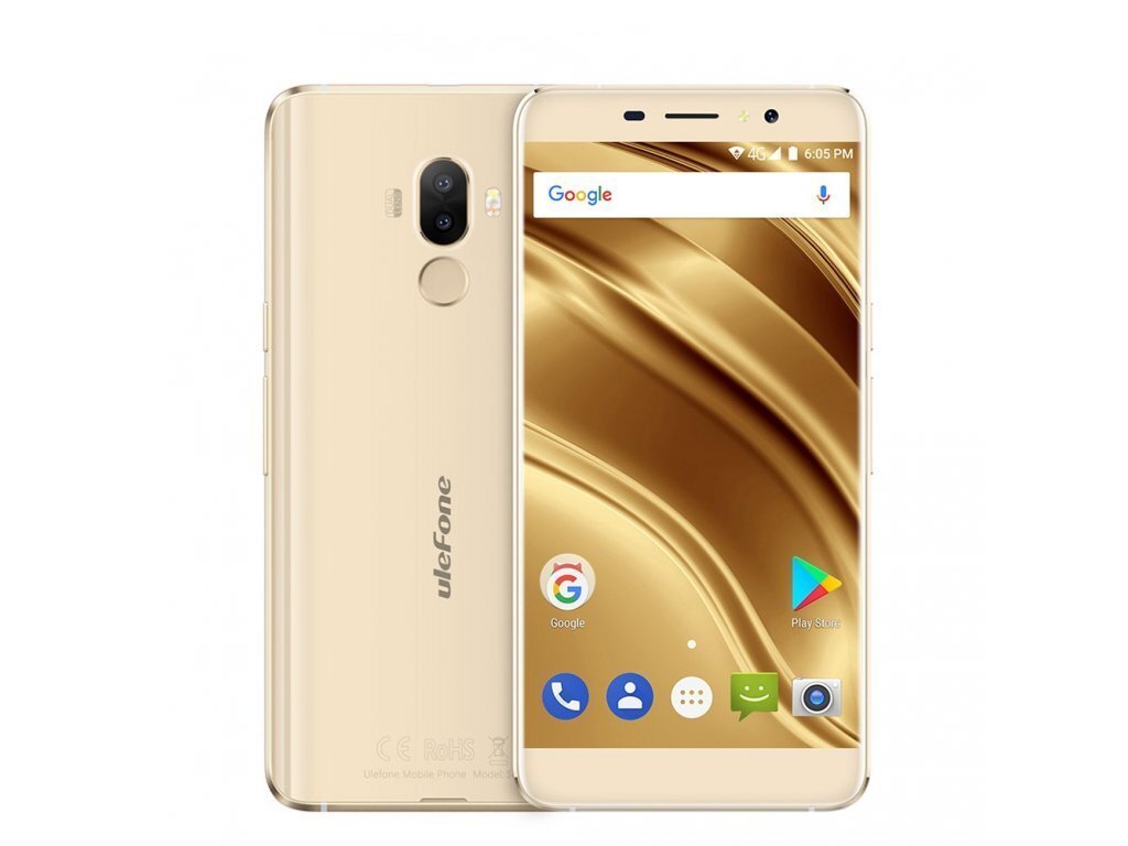 UleFone S7, 1/8GB, Zelta krāsā cena un informācija | Mobilie telefoni | 220.lv