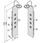 Dušas panelis Sanplast PPo/Space-150, sudrabains cena un informācija | Dušas komplekti un paneļi | 220.lv