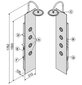 Dušas panelis Sanplast PPo/Space-150, brūns cena un informācija | Dušas komplekti un paneļi | 220.lv