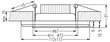 Candellux iebūvējams gaismeklis, SSP-22 cena un informācija | Iebūvējamās lampas, LED paneļi | 220.lv