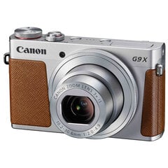 Canon PowerShot G9 X Mark II, Sidabrinė cena un informācija | Digitālās fotokameras | 220.lv