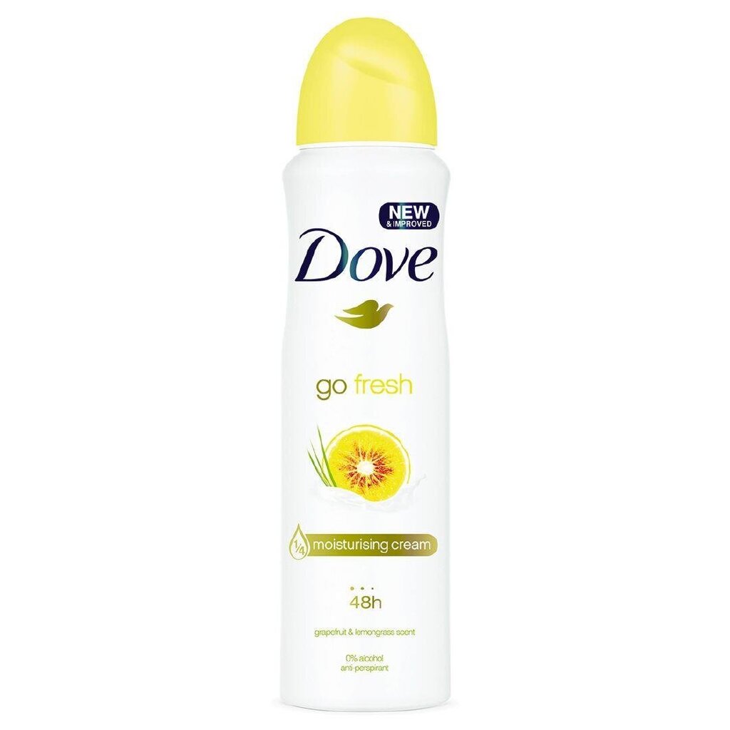 Pūšamais dezodorants Dove Grapefruit & Lemongrass 150 ml cena un informācija | Dezodoranti | 220.lv