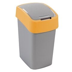 Miskaste Curver Flip Bin, 50 L, pelēks/dzeltens cena un informācija | Miskastes | 220.lv