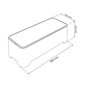 Kaste ar vāku Curver E-Box, 36x14x12 cm cena un informācija | Veļas grozi un mantu uzglabāšanas kastes | 220.lv