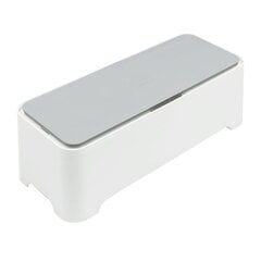 Коробка с крышкой для скрытия проводовi E-Box M 36x14x12см, белый / серый цена и информация | Ящики для вещей | 220.lv