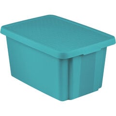 Ящик с крышкой Essentials 45л 40x57x30cм, зеленая цена и информация | Ящики для вещей | 220.lv