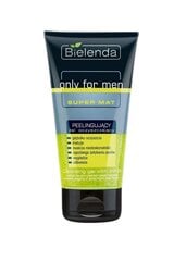 Attīroša sejas želeja- skrubis ar cinku Bielenda Only For Men Super Mat, 150 ml cena un informācija | Sejas ādas kopšana | 220.lv