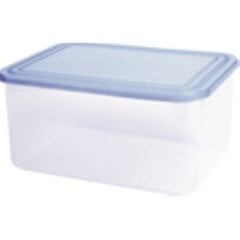 Контейнер для продуктов 0,4л прямоугольник / прозрачный - синий цена и информация | Посуда для хранения еды | 220.lv