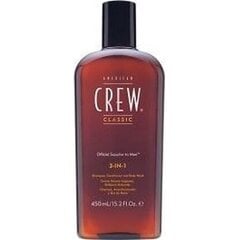 Šampūns, kondicionieris American Crew 3 in 1 250 ml cena un informācija | American Crew Smaržas, kosmētika | 220.lv