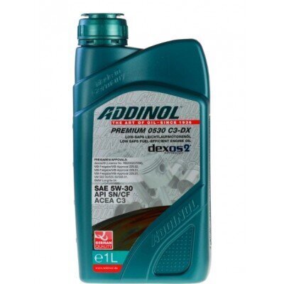 Motoreļļa ADDINOL Premium 0530 C3-DX 5w30 - 1L цена и информация | Motoreļļas | 220.lv