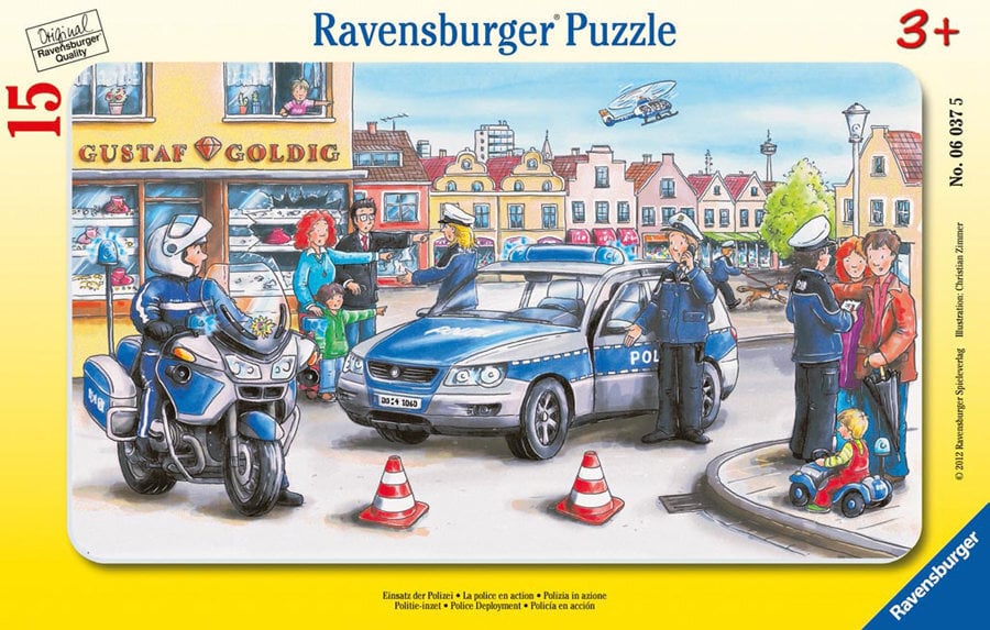 Puzle Ravensburger 060375 Police, 15 gab. cena un informācija | Puzles, 3D puzles | 220.lv