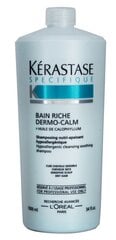 Šampūns sausiem matiem Kerastase Dermo-Calm Bain Riche Haute Tolerance 1000 ml cena un informācija | Šampūni | 220.lv