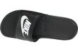 Vīriešu čības Nike Benassi JDI 343880-090 cena un informācija | Vīriešu iešļūcenes, čības, sandales | 220.lv