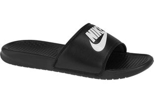 Мужские шлепанцы Nike Benassi JDI 343880, черные цена и информация | Мужские шлепанцы, босоножки | 220.lv