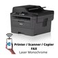 Brother MFC-L2710DW Wi-Fi MFP Printer / Scanner / Copier / Fax laser monochrome cena un informācija | Printeri un daudzfunkcionālās ierīces | 220.lv