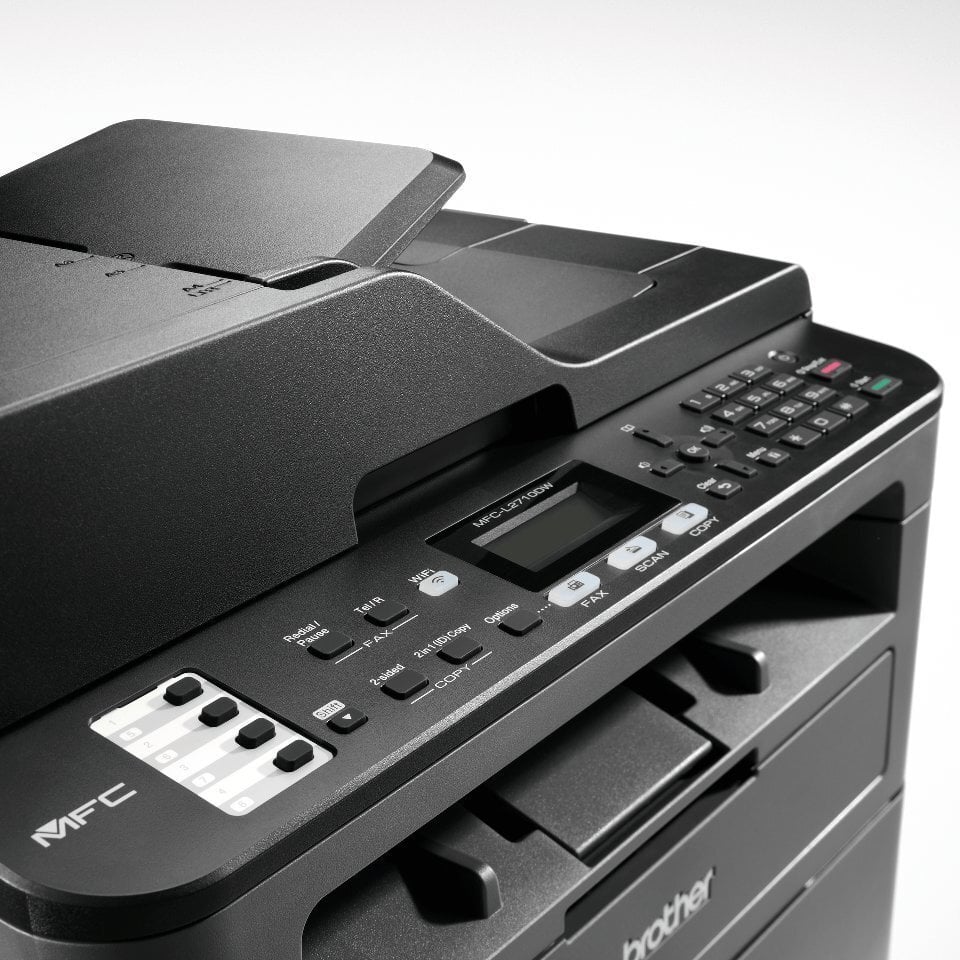 Лазерные принтер Brother MFC-L2710DW Wi-Fi MFP Printer / Scanner / Copier /  Fax laser monochrome цена | 220.lv