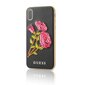 Guess Flower Desire aizmugurējais vāciņš priekš Apple iPhone X / iPhone 10, melns cena un informācija | Telefonu vāciņi, maciņi | 220.lv