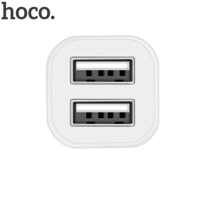 Hoco Premium Elite ātrās uzlādes USB auto lādētājs, balts cena un informācija | Lādētāji un adapteri | 220.lv