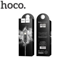 Прочный тканевый Lightning на USB кабель данных и быстрого заряда Hoco X14 Premium (MD818) черный, 1 м цена и информация | Кабели и провода | 220.lv
