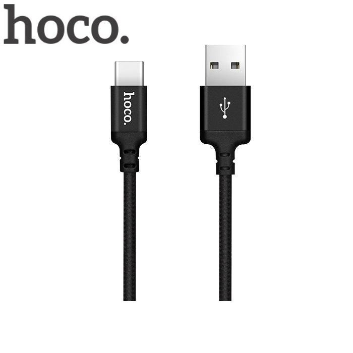 USB Type C vads -> USB Hoco X20 1.0 m 2.4A, lādēšanas datu kabelis USB 2.0 USB-C, melns цена и информация | Savienotājkabeļi | 220.lv