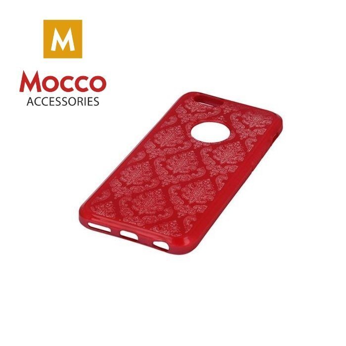 Mocco Ornament Back Case Silicone Case for Apple iPhone X Red cena un informācija | Telefonu vāciņi, maciņi | 220.lv
