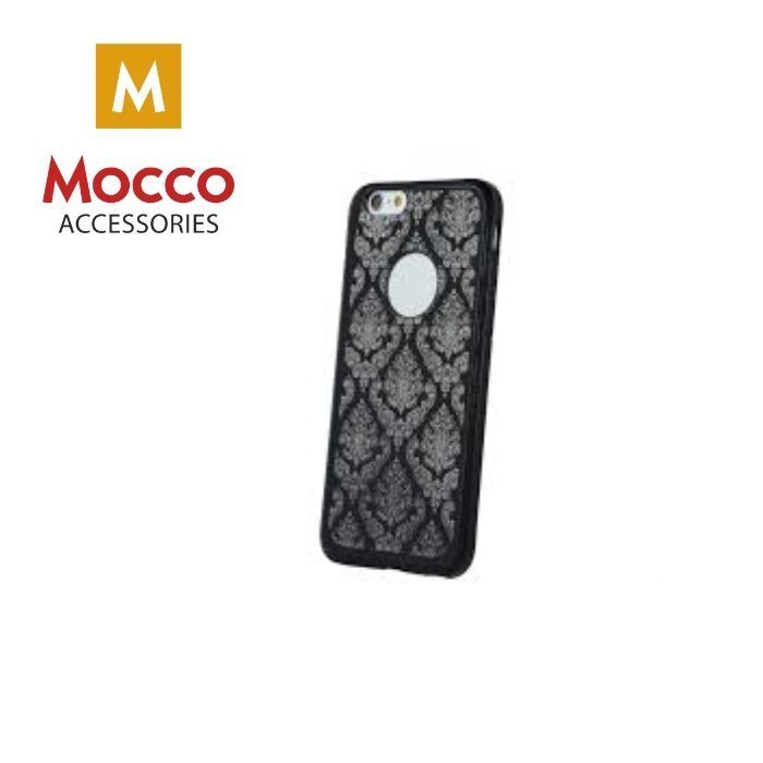 Mocco Ornament Back Case Silicone Case for Apple iPhone X Black cena un informācija | Telefonu vāciņi, maciņi | 220.lv