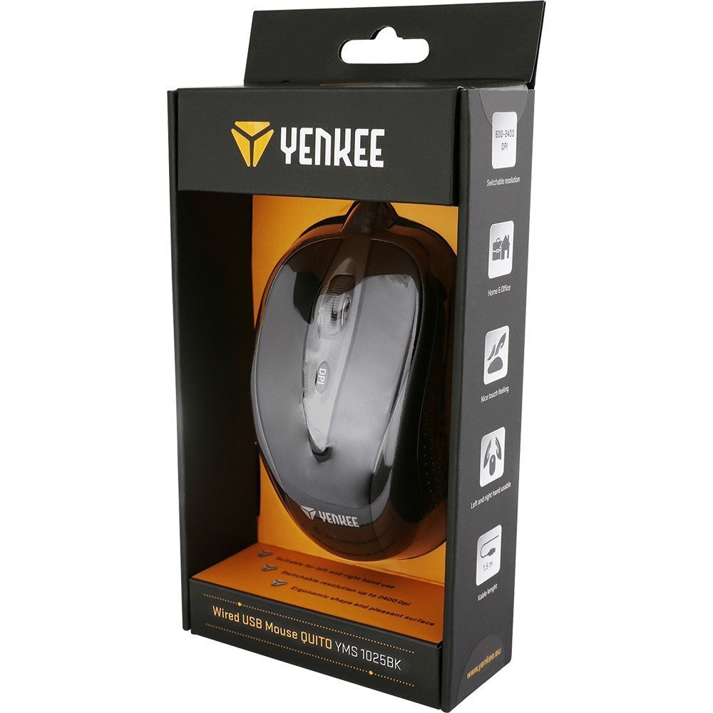 Yenkee YMS 1025BK , melns cena un informācija | Peles | 220.lv