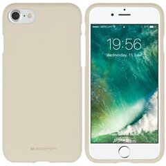 Mercury Soft feeling TPU Супер тонкий чехол-крышка с матовой поверхностью для Apple iPhone X / iPhone 10 / iPhone XS Бежевый цена и информация | Чехлы для телефонов | 220.lv