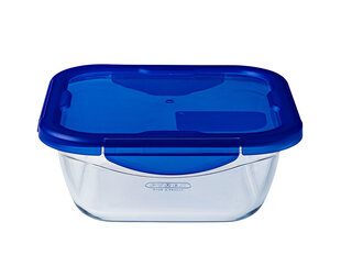 PYREX karščiui atsparus indas Cook & Go, 21,6x21,6 cm, 1,9 l cena un informācija | Cepamais papīrs, trauki, formas | 220.lv