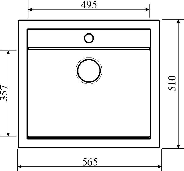 Mākslīgā granīta virtuves izlietne Aquasanita Quadro SQQ100, 202 Alumetallic cena un informācija | Virtuves izlietnes | 220.lv