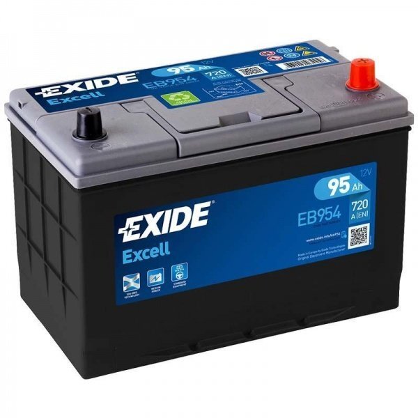 Akumulators EXIDE Excell EB954 95Ah 720A cena un informācija | Akumulatori | 220.lv
