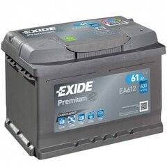 Akumulators EXIDE EA612 61Ah 600A цена и информация | Аккумуляторы | 220.lv