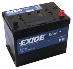 Аккумулятор EXIDE Excell EB704 70Ач 540А цена и информация | Аккумуляторы | 220.lv