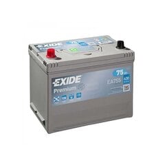 Аккумулятор EXIDE Premium EA755 75Ah 630A цена и информация | Аккумуляторы | 220.lv