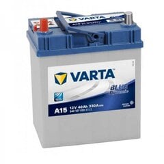 Аккумулятор VARTA BLUE 40AH 330A A15 цена и информация | Аккумуляторы | 220.lv