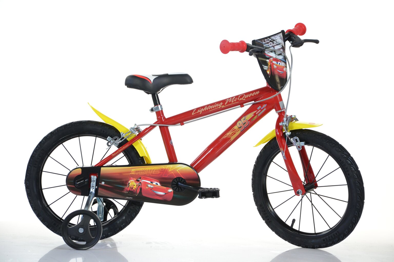 Velosipēds bērniem Dino bikes Zibens Makvīns (Cars) 16", 416U-CS3 цена и информация | Velosipēdi | 220.lv