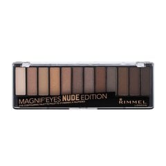 Палитра теней для век Rimmel Magnif'Eyes 14.2 г, 001 Nude цена и информация | Тушь, средства для роста ресниц, тени для век, карандаши для глаз | 220.lv