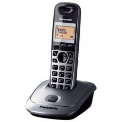 Panasonic KX-TG2512, серебристый цена и информация | Стационарные телефоны | 220.lv