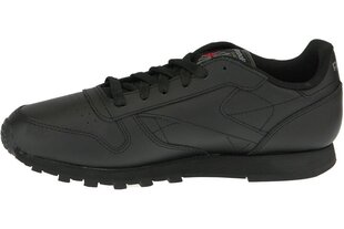 Женские кроссовки Reebok Classic Leather 50149, черные цена и информация | Детская спортивная обувь | 220.lv