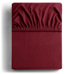 DecoKing jersey Amber Maroon matrača pārvalks ar gumiju, 180x200 vai 200x200 cm цена и информация | Простыни | 220.lv